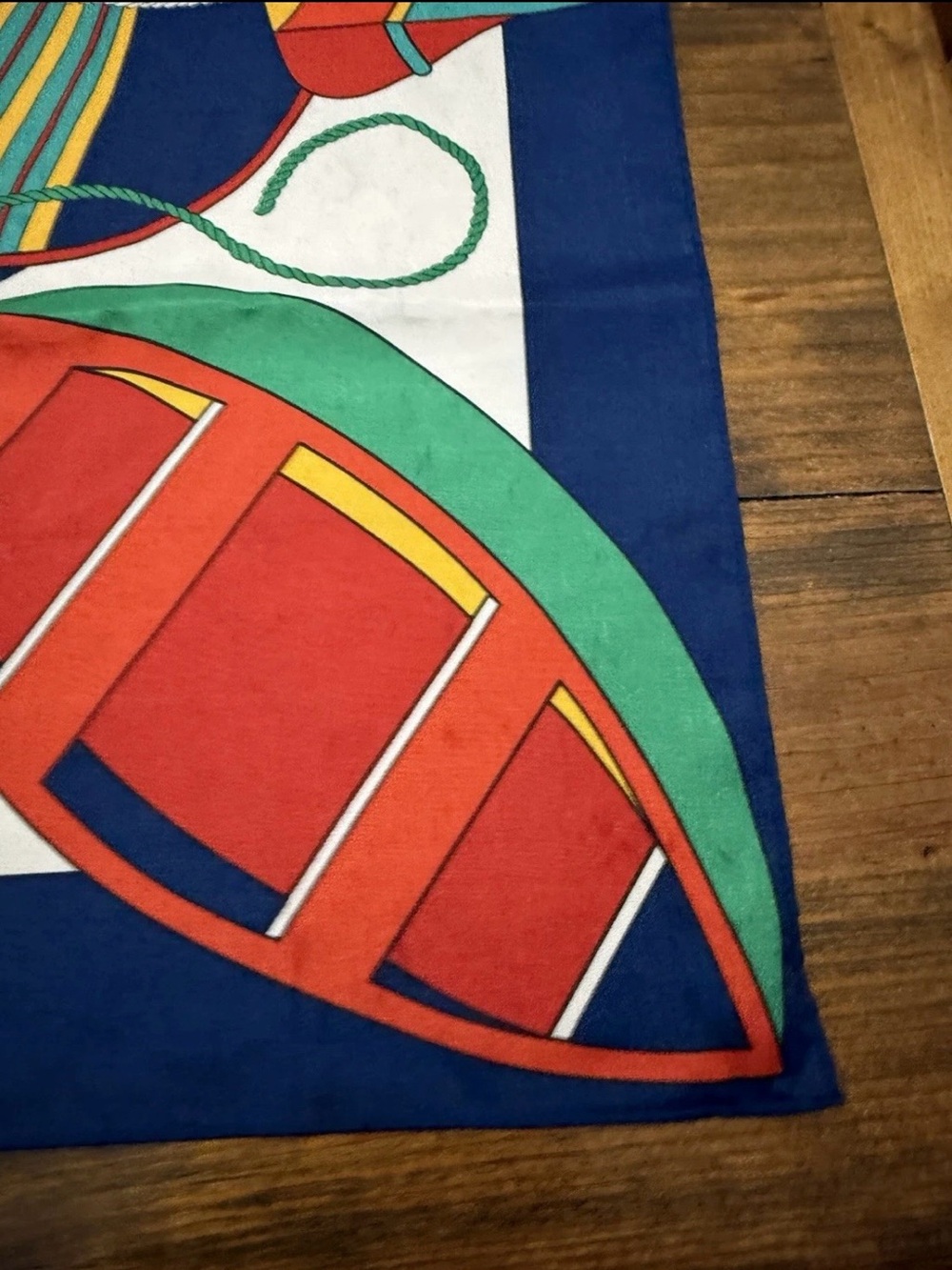 Vintage Liz Claiborne Nautical  Print Scarf - Picture 4 of 8